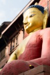 buddha statue butter lamp